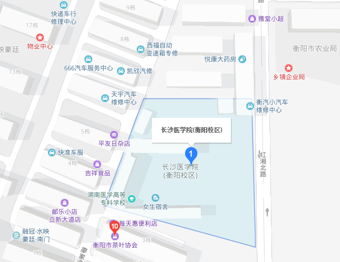 長沙醫學院衡陽校區地址在哪里